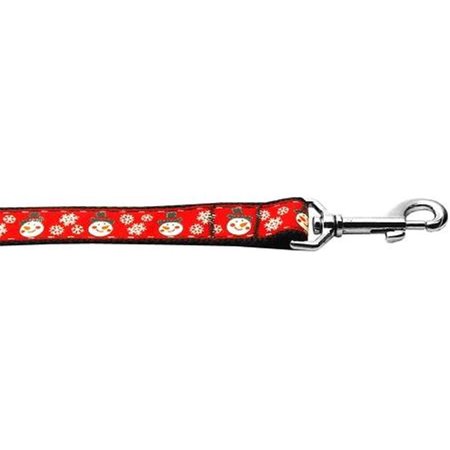 UNCONDITIONAL LOVE Snowmen 1 inch wide 4ft long Leash UN797024